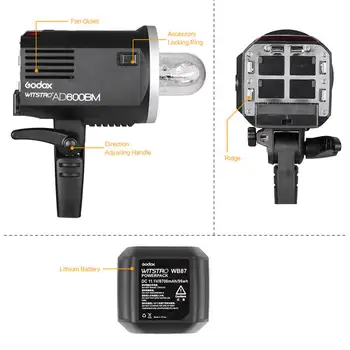 AD600BM 600W Flash Light Portable Outdoor Studio Flash Light for Godox AD600 Series detail image