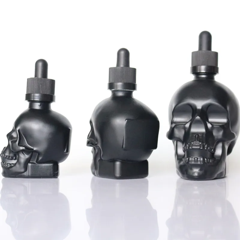 Shape Dropper Wholesale clear Black Skull Shape Dropper Bottle 30ml 60ml 120ml Glass ...