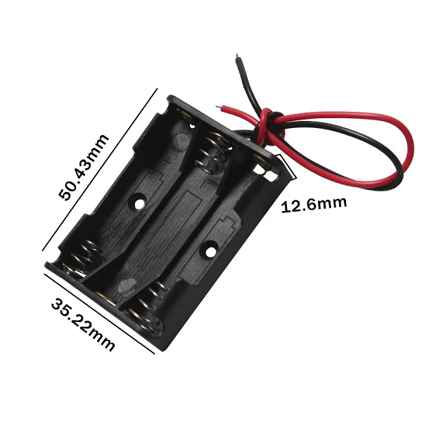 🔋 Lote 10 Soportes Batería AA 3X 4.5V Con Cables – Envistia, Ideal Proyectos Electrónica