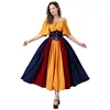 0819 Yellow Skirt with Waist Tie