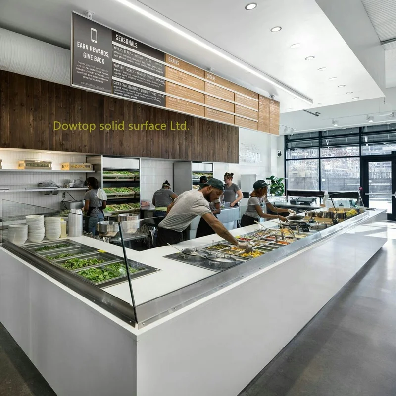 Best Restaurant Buffet Food Counter Design Hot Food Bar Table