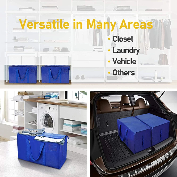 Factory Supply Custom pp Woven Storage Bag Shopping Packaging 145g pp Woven Moving Bag