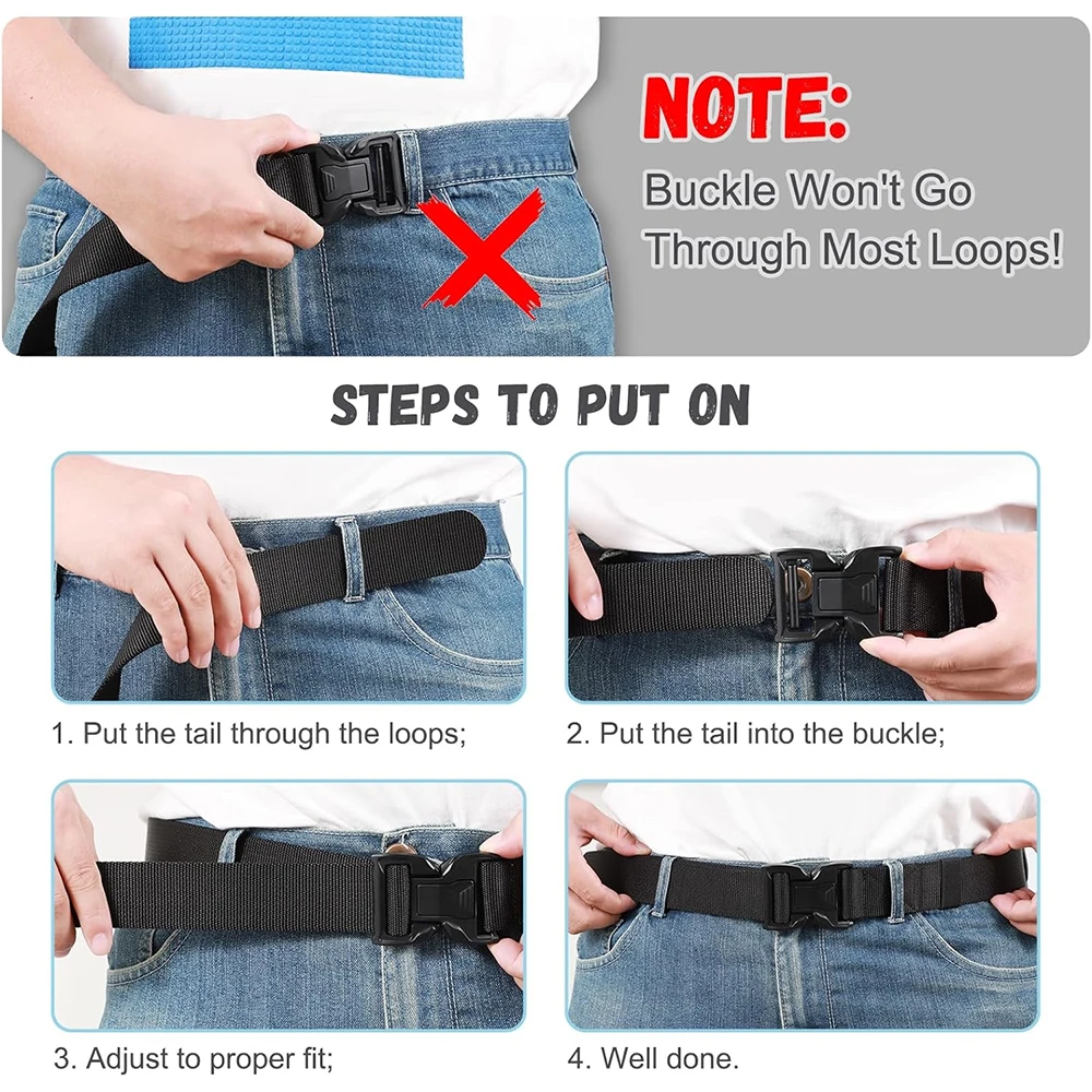 Training Durable Men Riggers Work Belts Nylon Web Quick Release Buckle Hiking Sports Training Duty Tactical Belt
