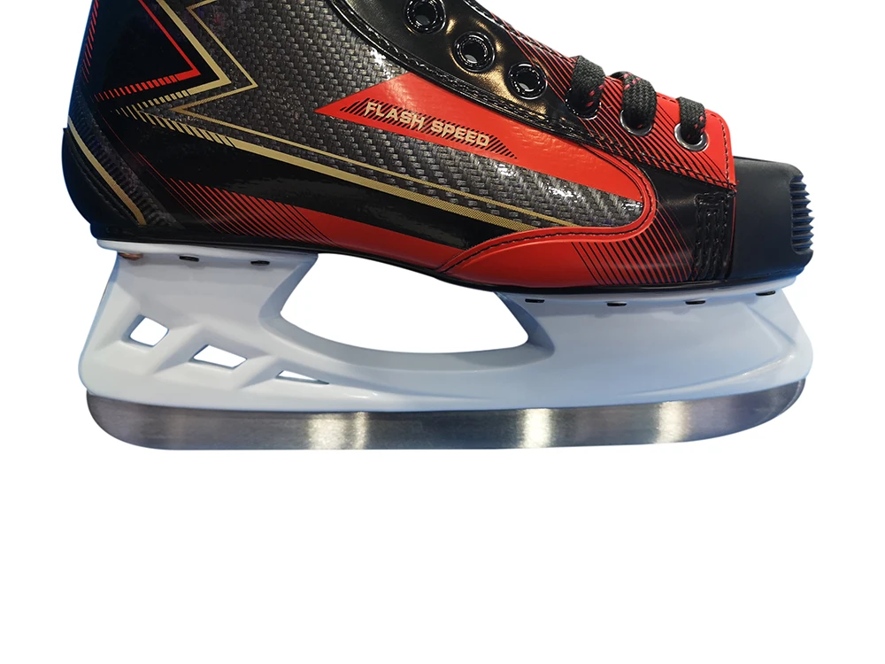 High quality adults fixed size integrated ice hockey skates shoes for sale