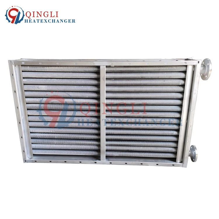 Industrial Stainless Steel Finned Water Air Heater for Drying Process