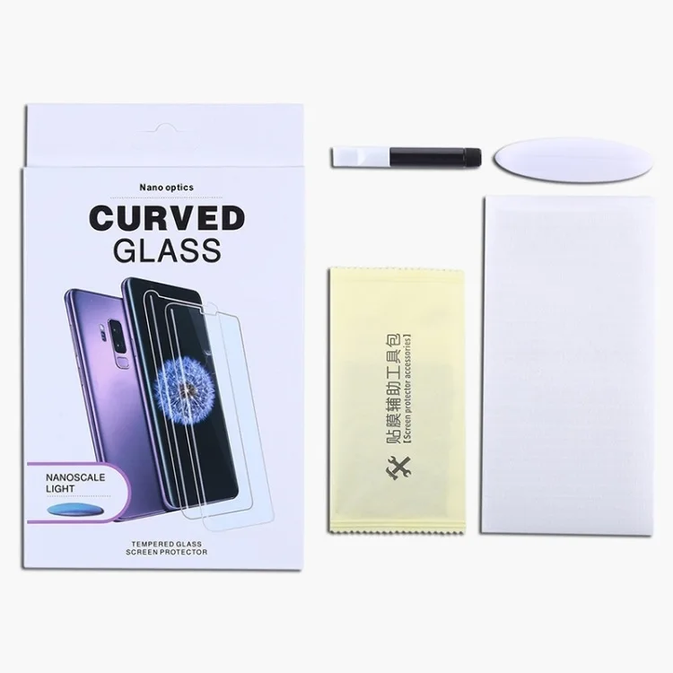 UV Screen Glass Protector With Light and Glue for OnePlus 10 Pro 9 Pro 8 Pro 7 Pro 5G UV Tempered Glass Screen Protector