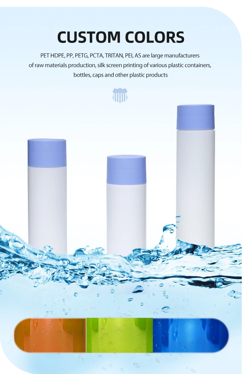 Custom 100ml 200ml 300ml Unique Empty Luxury Body Wash Shampoo Hdpe Cosmetic Packaging Plastic Bottle