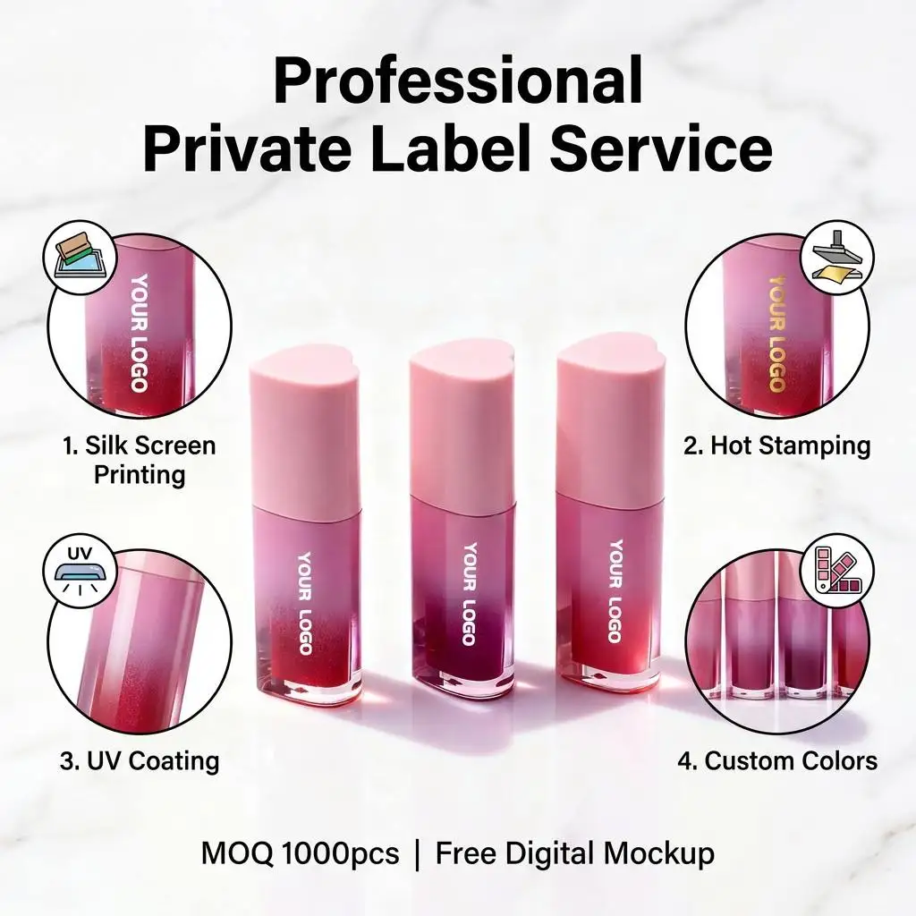 product highly pigmented heart shape liquid blush gradient tube long lasting private label face cheek tint wholesale-4