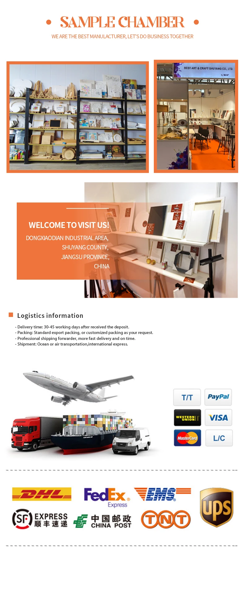 Acid Free Acrylic Priming Stretched Canvas with Medium Texture and Sturdy Kiln-dried Sweden Spruce Frame