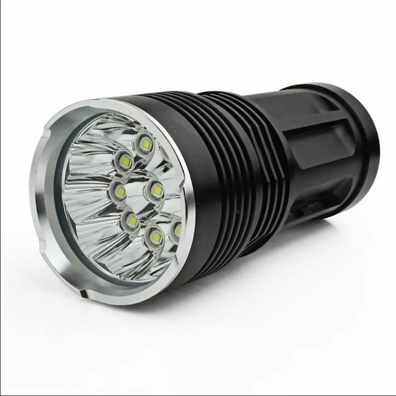 32000LM SKYRAY 12 x CREE XM-L T6 LED Flashlight Torch 4 x 18650 Hunting Lamp 