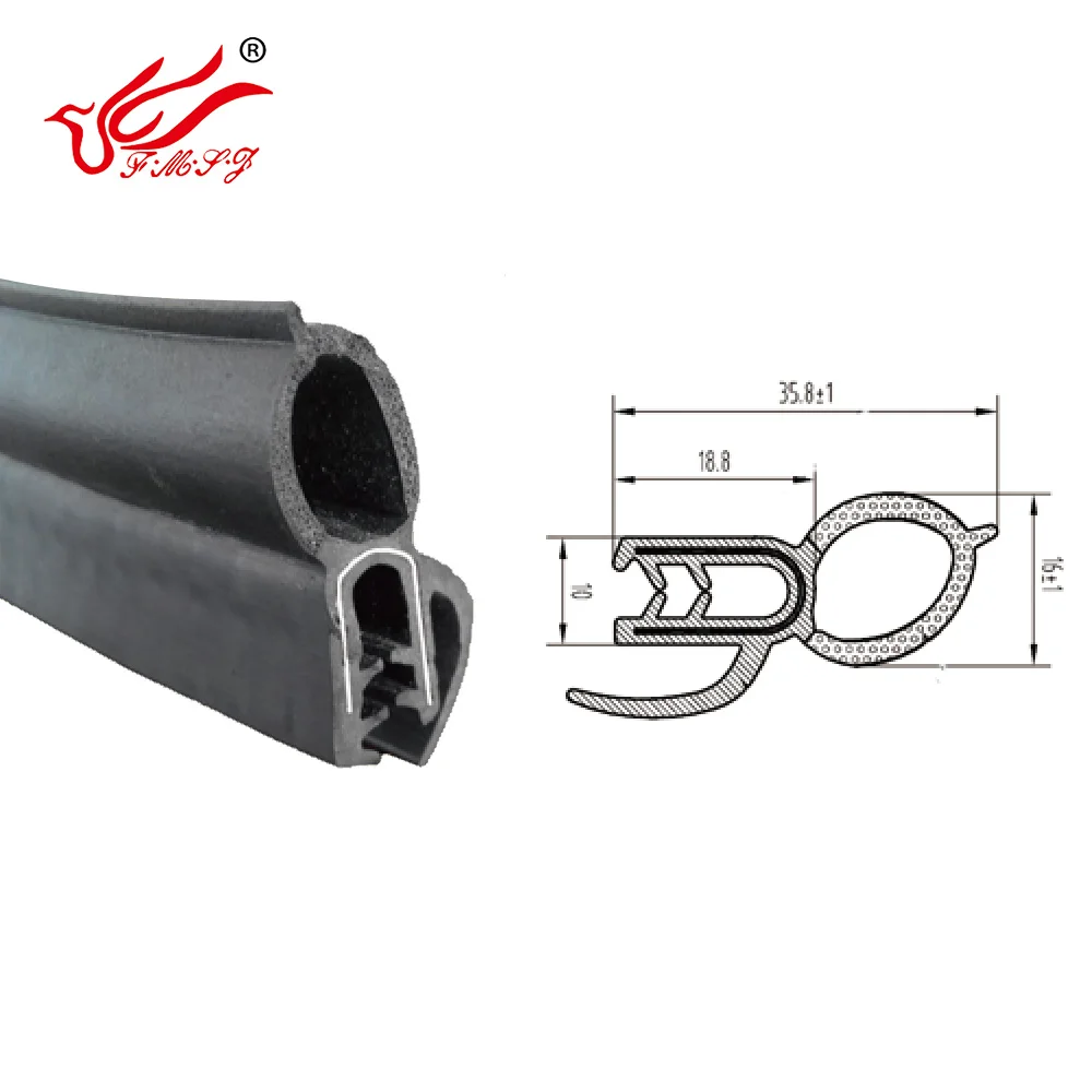 Customize Car Window Rubber Seal Rubber Product Automotive Rubber Door