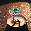 18k rose gold gemstone ring