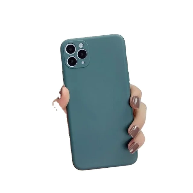 Slim Shockproof Solid Color Premium Phone Case Silicone Liquid
