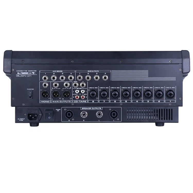 KS 8  2 Stereo Output Audio Mixer  8 Channel Profession Double 99dsp Sound Mixer