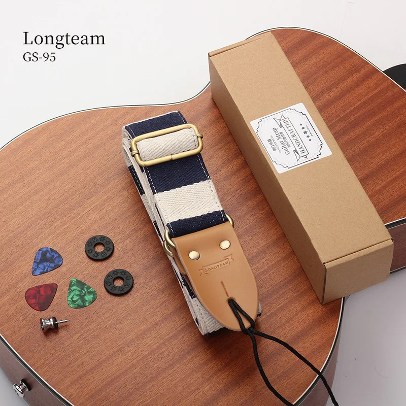 Guitar Strap Bundle With 3 Picks+2strap Locks+1strap Button For Acoustic And Electric Guitars