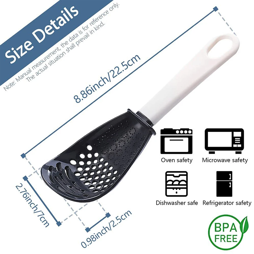 Multifunctional Kitchen Cooking Spoon Kitchen Gadgets Strainers for Egg Yolk Separator Grater Masher Colander Skimmer Scoop