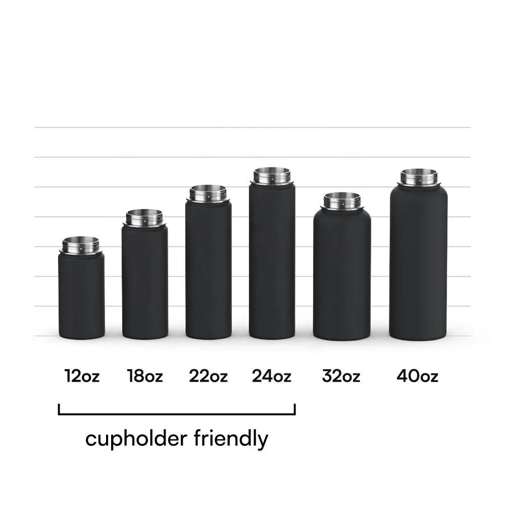 BPA Free Vacuum Flasks Stainless Steel Insulated Water Bottle Promotional Water Bottle Vacuum Double Wall 3 Lids