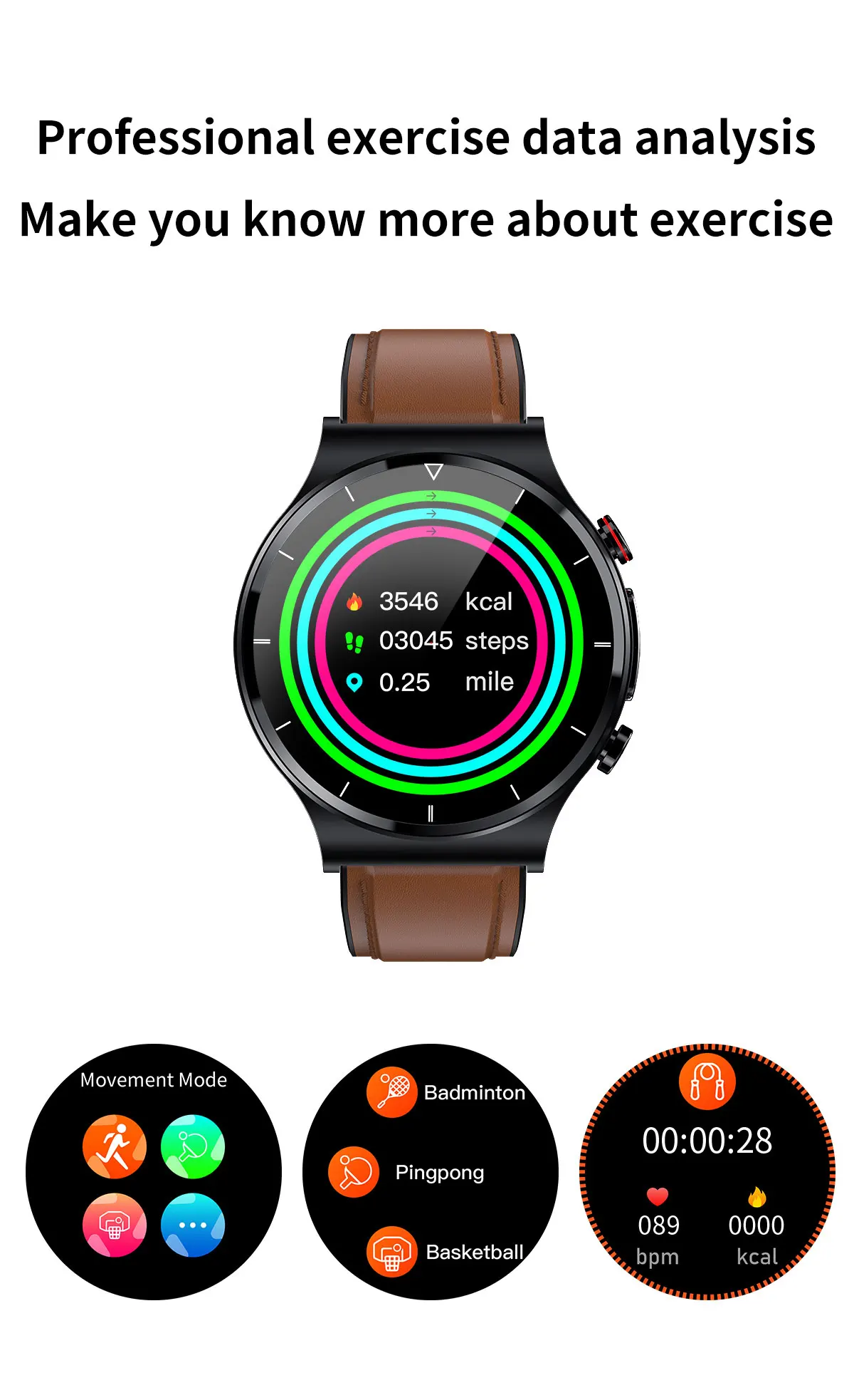 2022 New ECG+PPG Smart Watch Men Sangao Laser Health Heart Rate Blood Pressure Fiess Sports Watches IP68 Waterproof Smartwatch 15