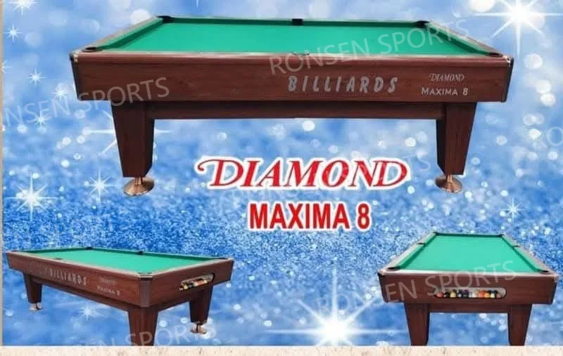 Factory Price Pool Table Dynamic Billiard Tables 7FT 8FT Maxima 8 Billiard Table with Fabric and Accessories for Clubs