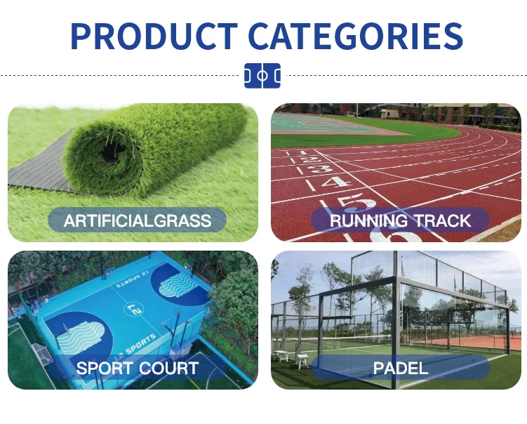 High Rebound Artificial Turf with 50mm Pile Height and 10 Years Lifetime for Football Pitches