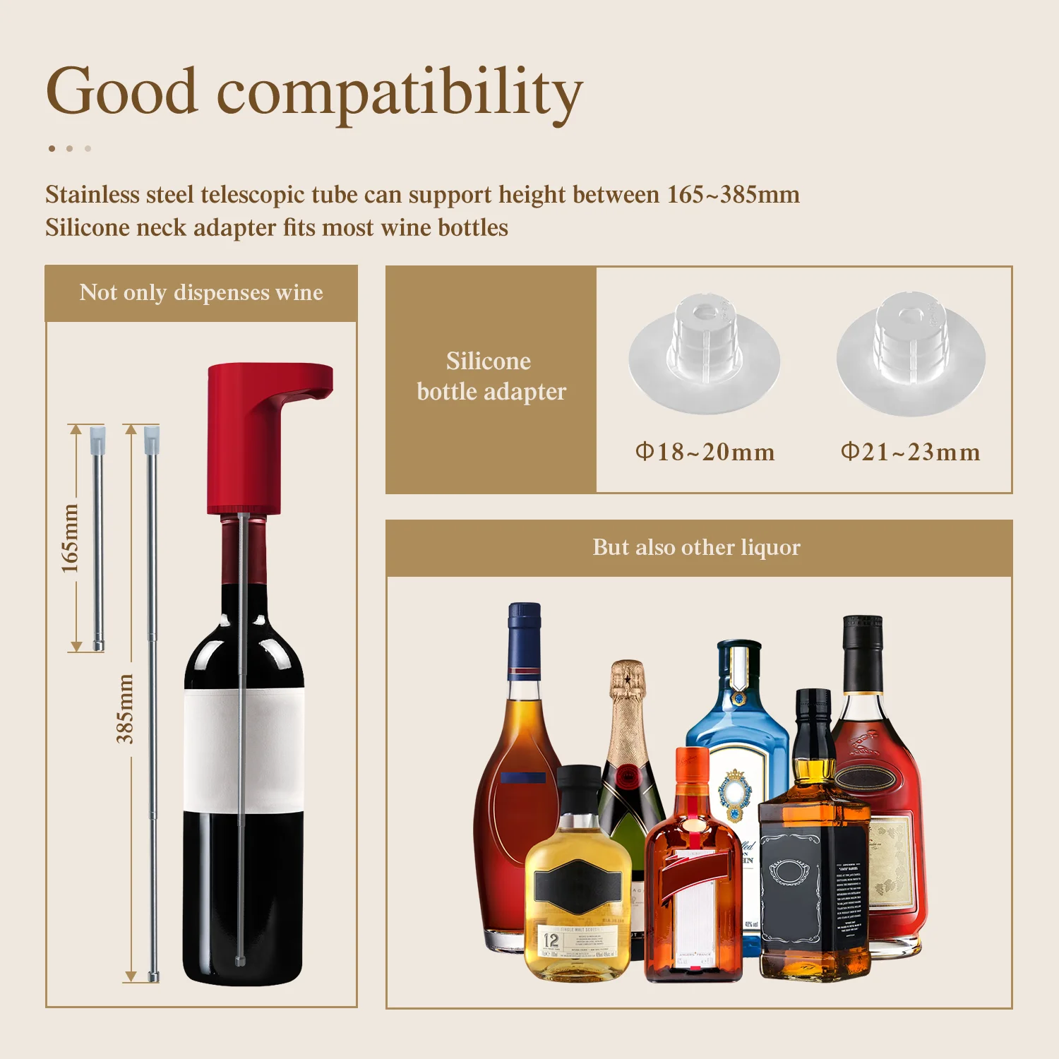 Cordless Wireless Bucket Cold Automatic Beer Shot Wine Liquor Dispenser for Home or Outdoor