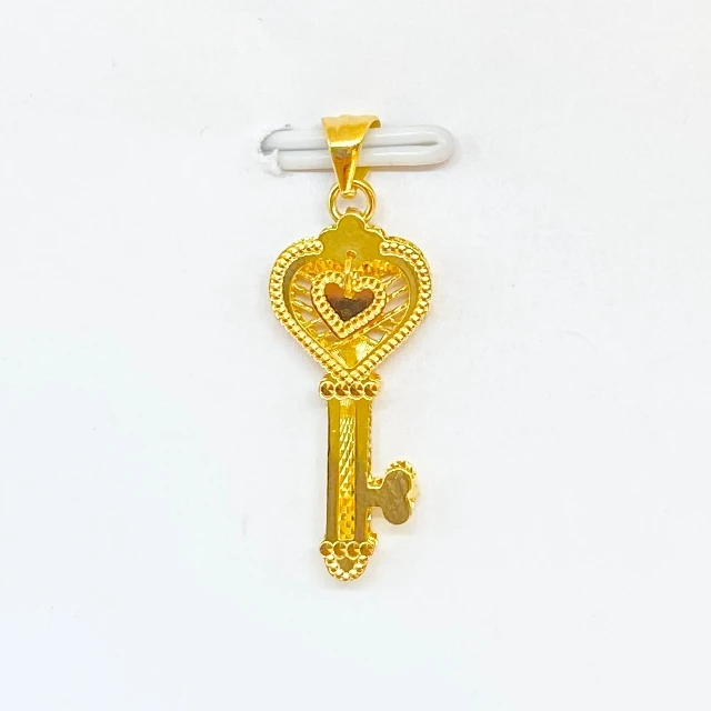 G53360 18k真黄金镂空吊坠Au750gold轻金重量吊坠定制饰品吊坠