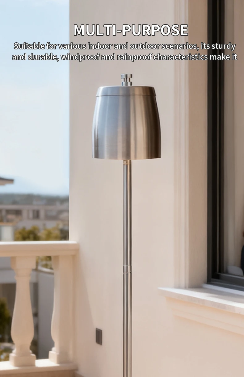 Stainless Steel Table Top Ashtray with Lid Cigarettes Windproof/Rainproof Stainless Steel Smokeless Odorless Ash Tray for Home