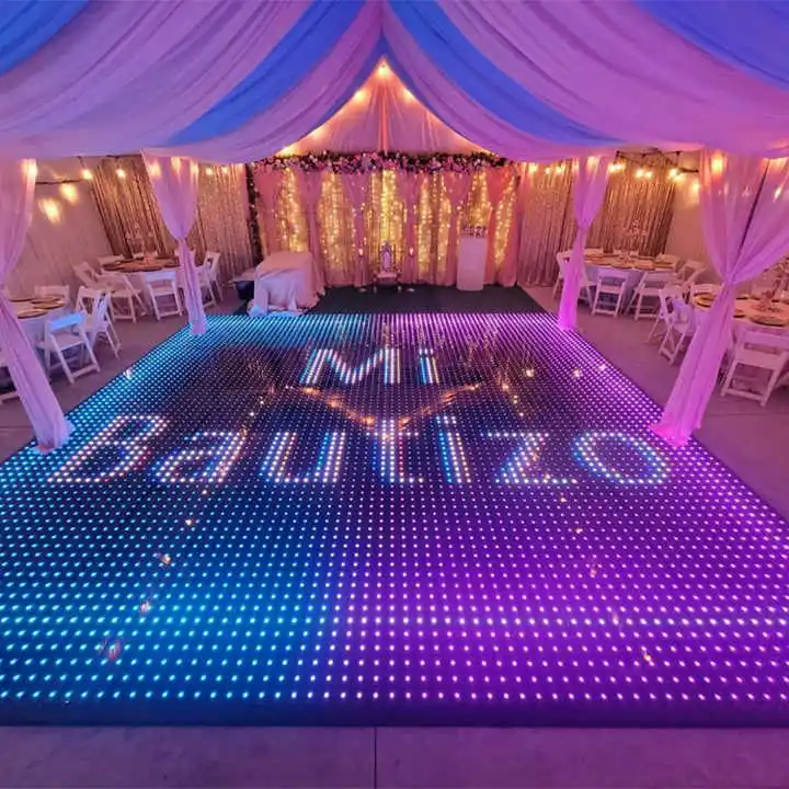 new Infinity Mirror Video Light Led Wedding Dance Floor