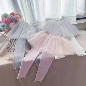 Spring and Autumn Girls Pants Western Style Baby Girls Princess Gauze Skirt Outer Wear  Leggings Children's Skirt