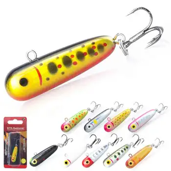3.2g ABS Artificial Hard Bait Mine Pencil Slow Sink Stream Trout Horse Mouth Cock Green Strip Micro Lure – Pencil – view 2