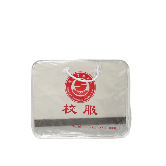 Customizable PVC Zipper Travel Blanket Storage Quilt Bag Plastic Bag Travel Companion