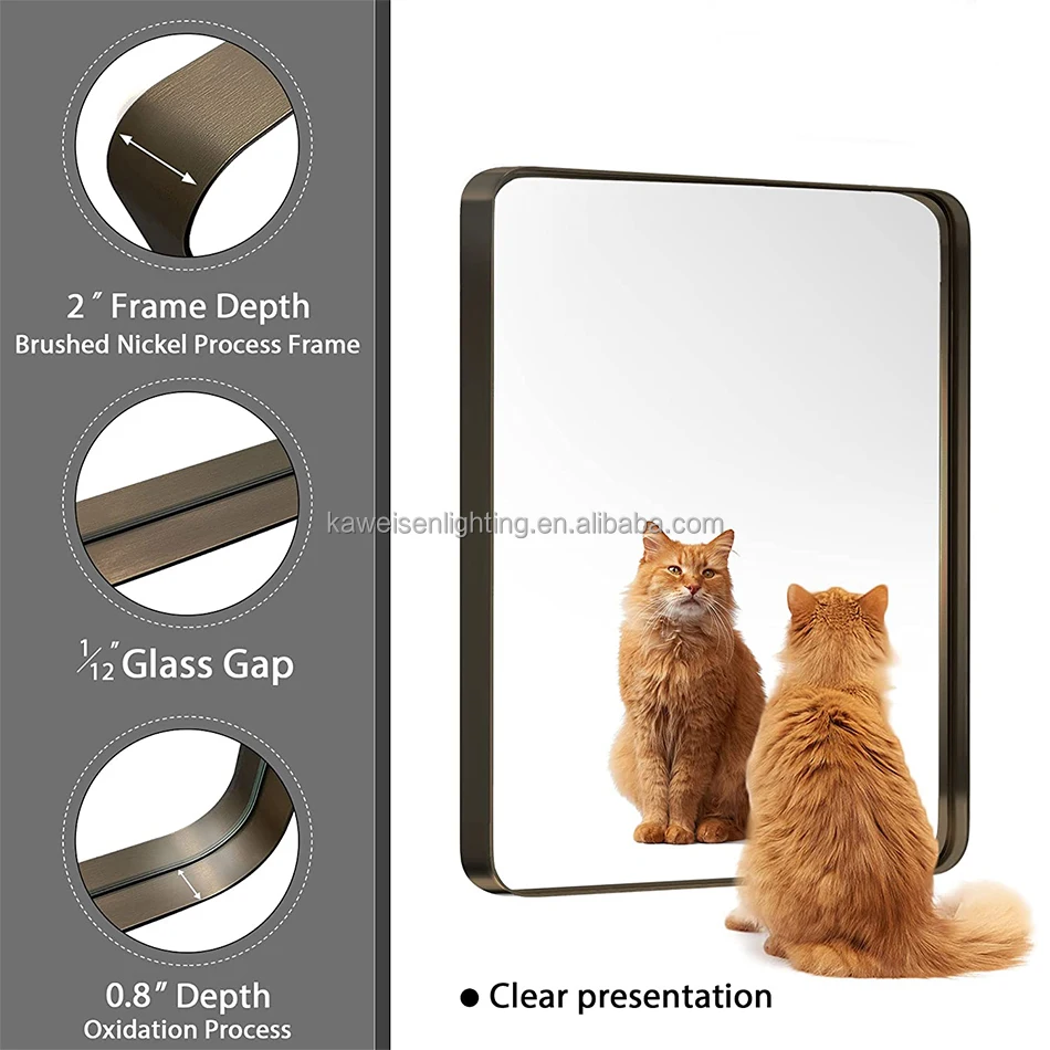 Miroir mural Spectre de A&E Bath and Shower rectangle 32 l. x 47 po h