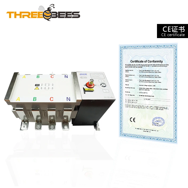 Vision Automatic Transfer Switch ATS 630A Changeover Switch 250A 400A 800A 1000A 1250A for Diesel Generator