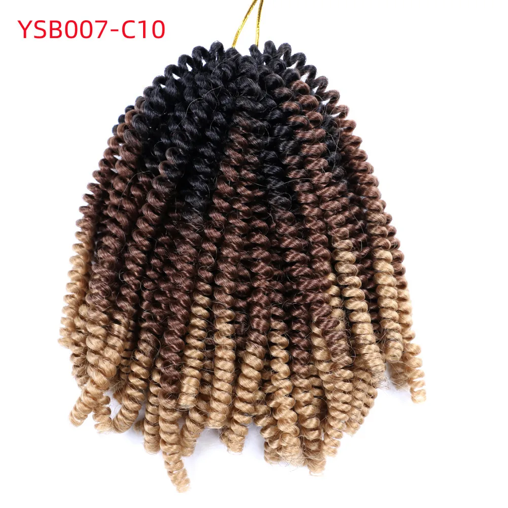 High Temperature Fiber Spring Curl Hair Crochet Braid Spring Twist Hair ...