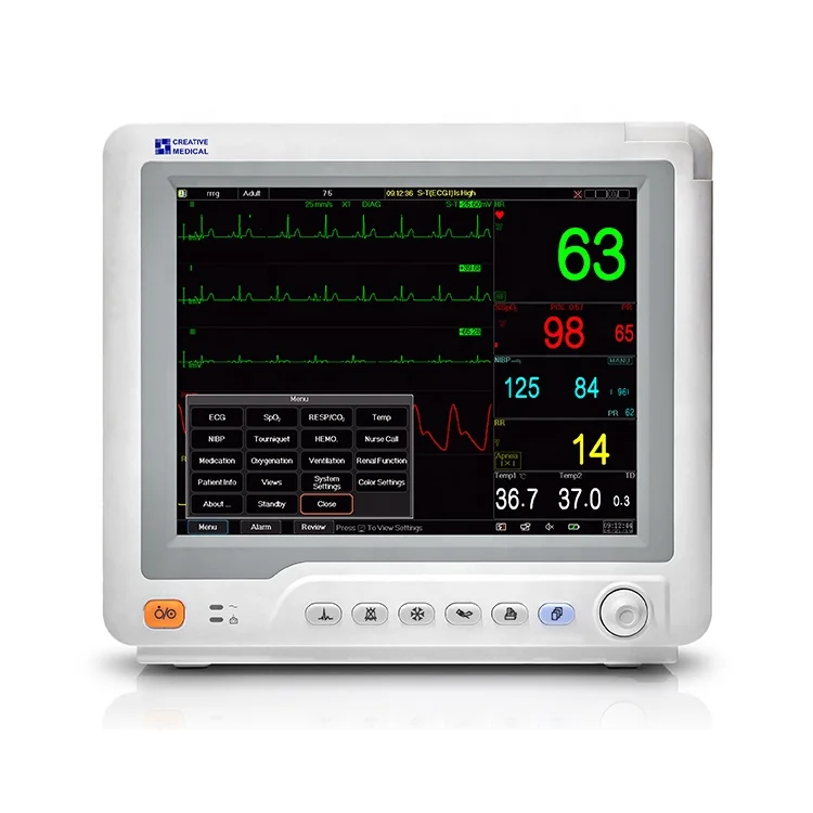 Dual IBP with EtCO2 Dual IBP with Cardiac Output Medical Portable Patient Monitor