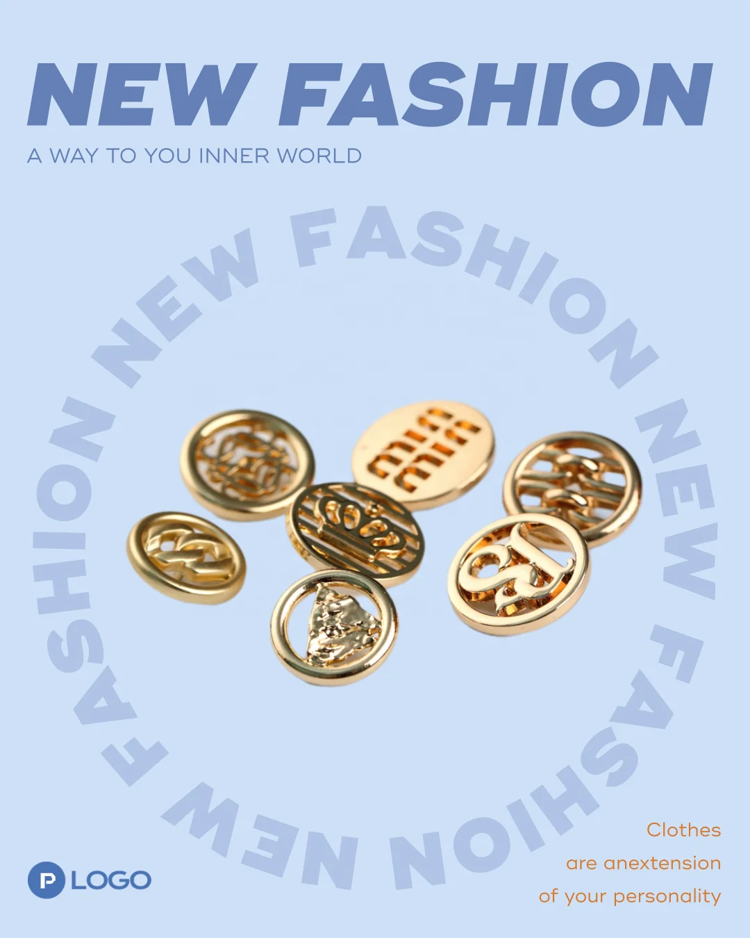 Factory Wholesale High Quality High Custom Golden Buttons Manufacturer Gold Metal Sewing Buttons for Garments - Image 6