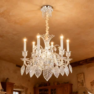Custom Design K9 Crystal Chandelier Dining Table Chandelier Pendant Luxury Chandelier Light for Living Room