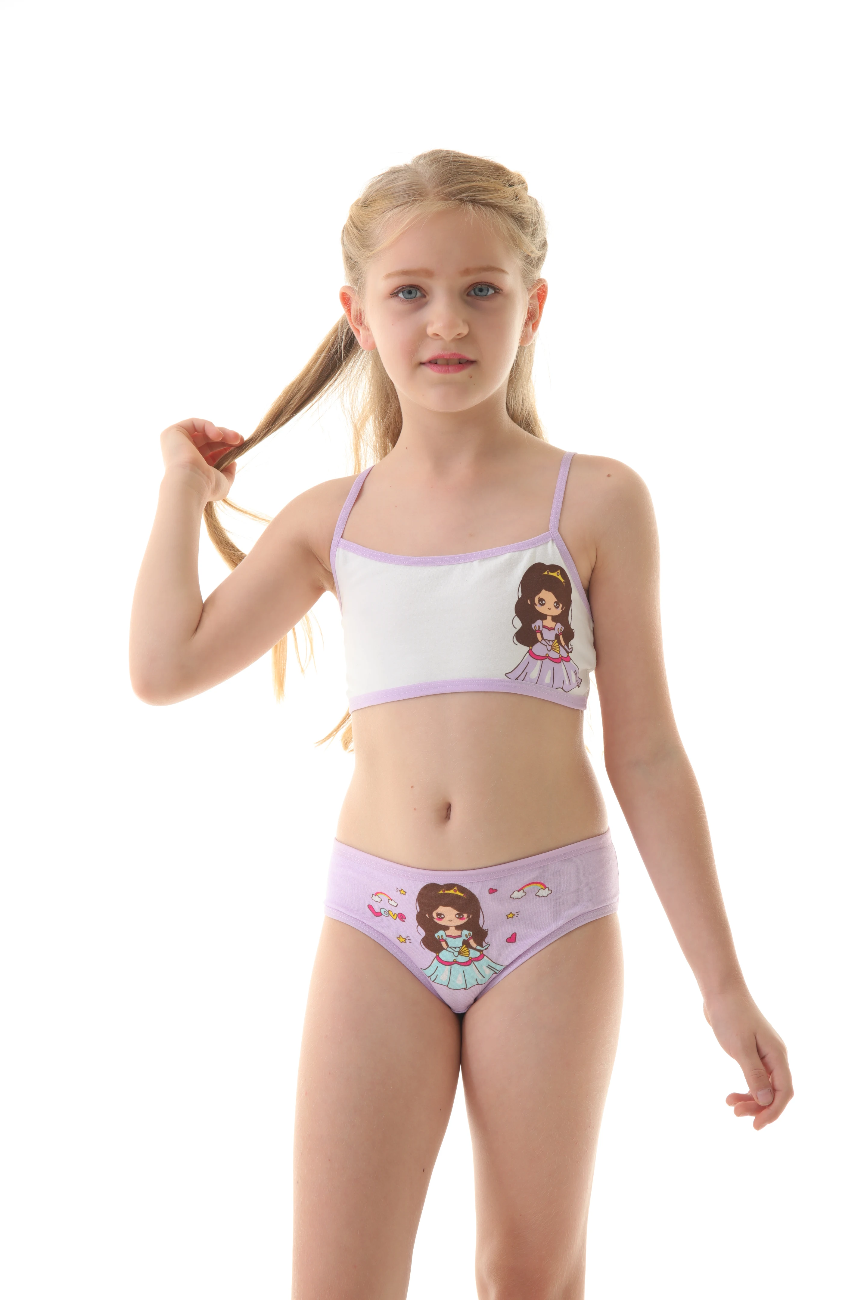Bra & Brief Sets Girls' Underwear High Quality Cotton Soft Underwear