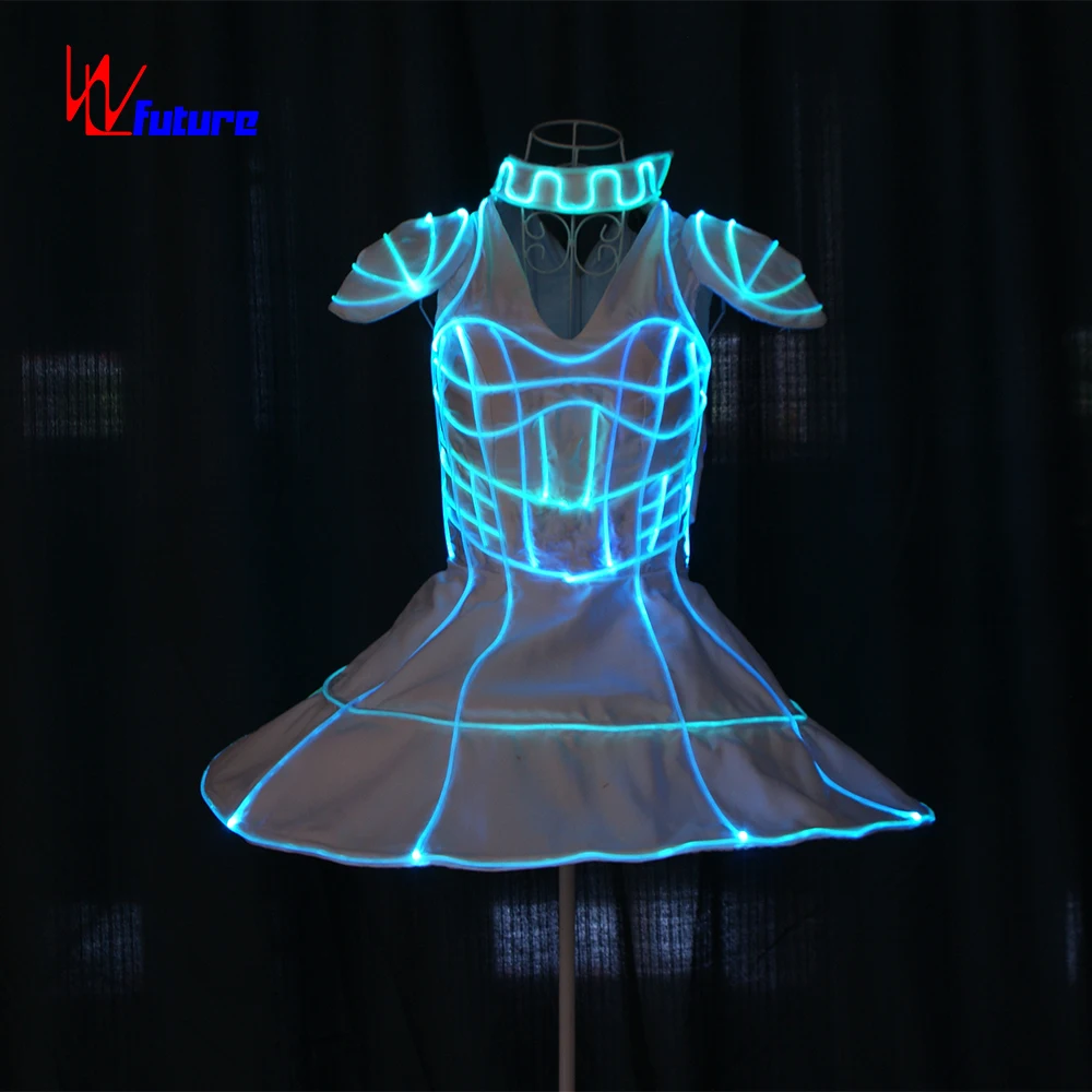 Future Neon Clothing - Glowing Ballroom Performance Dress