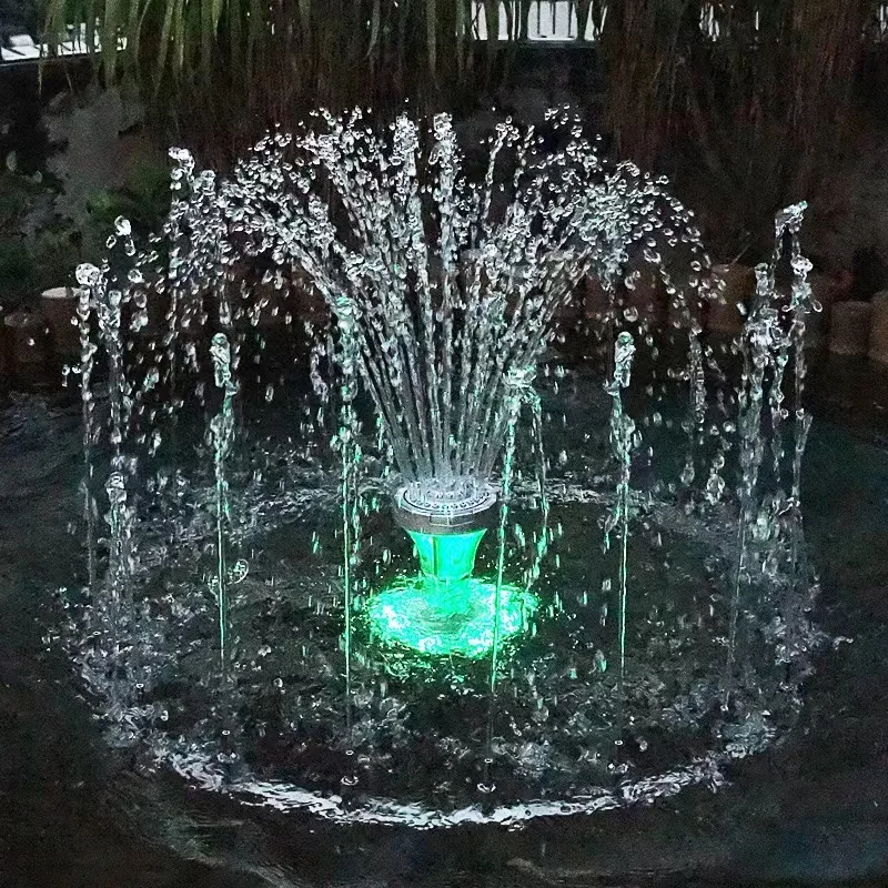 Lighted Musical Water Fountain for Garden Ponds and Pools Premium Stone Garden Product