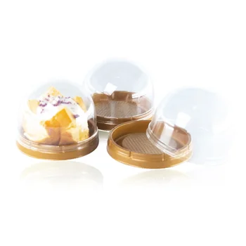 high quality food grade rPET custom wholesale clear plastic mooncake packaging box