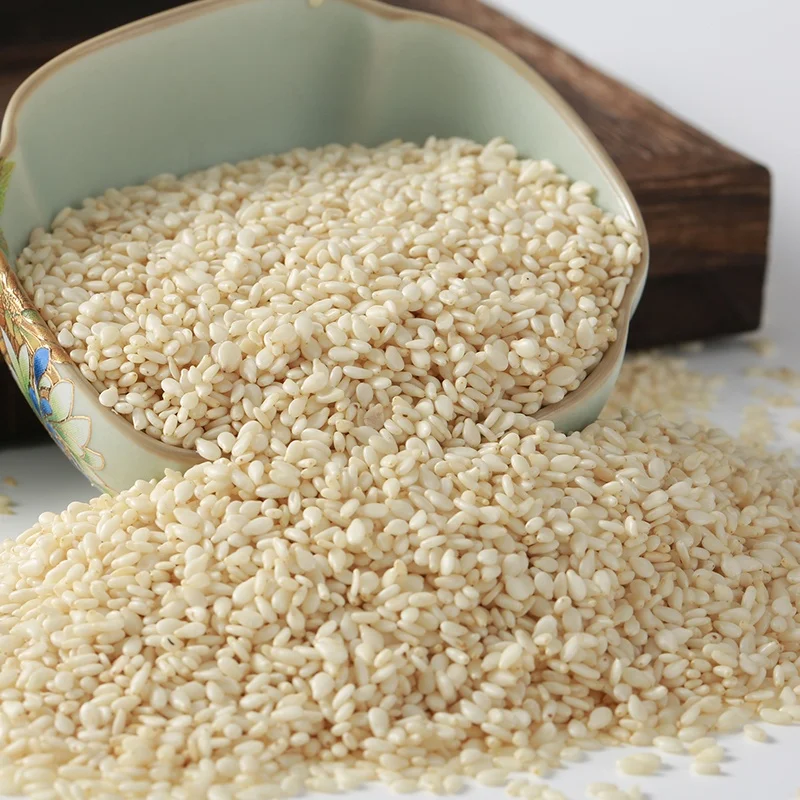 lowest factory direct price white hulled sesame seeds hulled white sesame