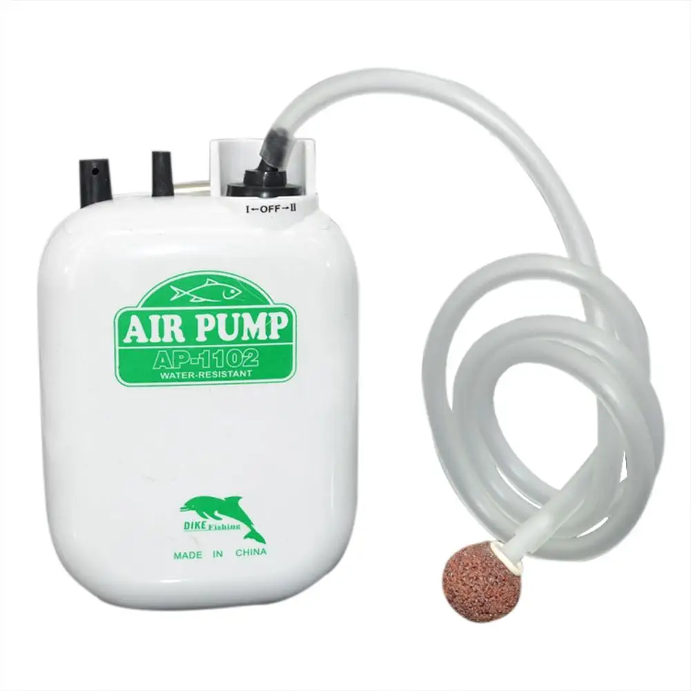 Two Speed Air Pump for Fishing Battery-Operated Portable Oxygen Pump for Outdoor Fishing for Fish Tank Fish Box Countryside Fishing 