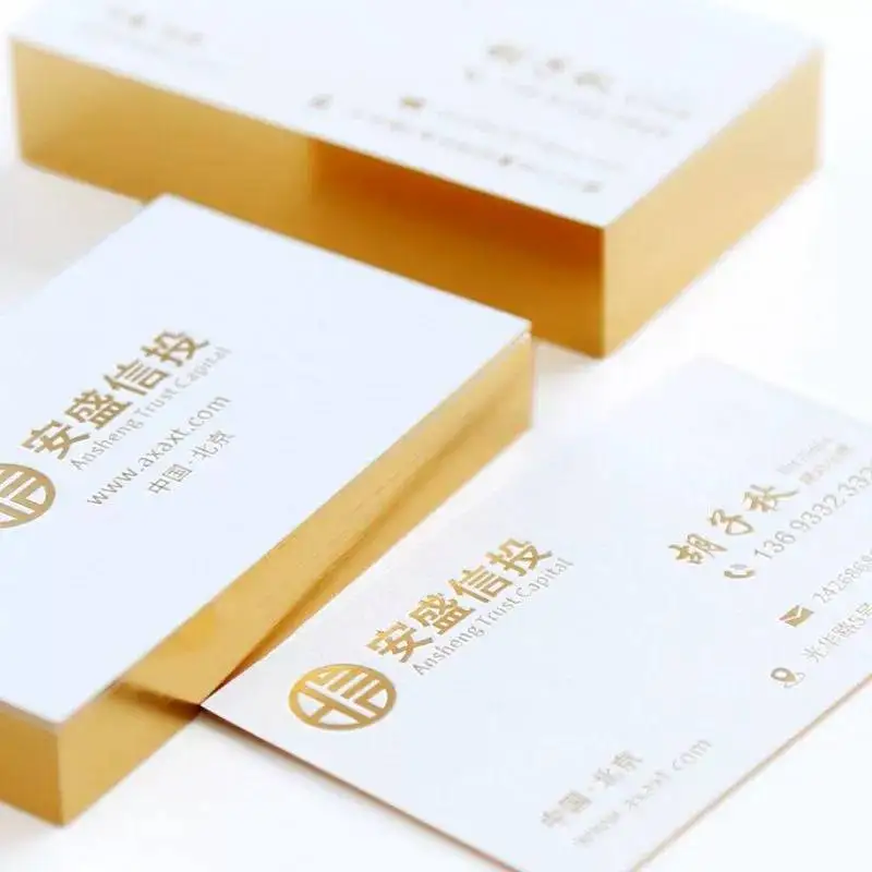 Personalized Name Cards Printing with Your Design Painted Edge Business Card Printing