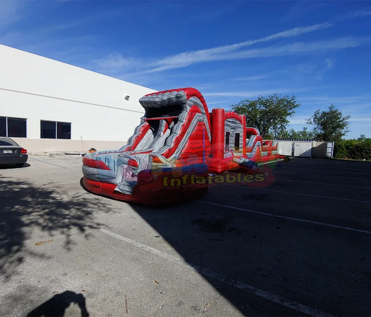 Гигантская Карнавальная игровая площадка, горка, батут, бассейн, конструкция, надувной домик для прыжков, надувная препятствия
