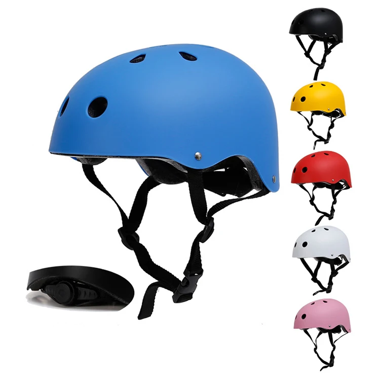 Adult Children Roller Skating Scooter Helmet Skateboard Blue Dirk - Main Image