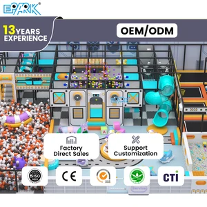 Kids Interactive Indoor Amusement Park Equipment Commercial Children Indoor Playground With Trampoline