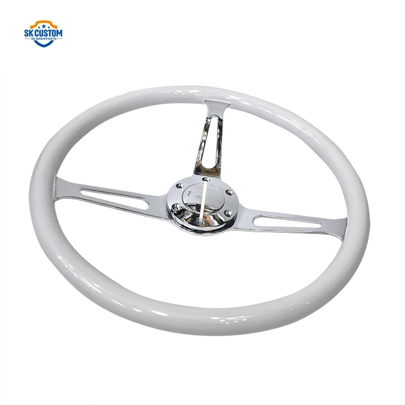 Universal 15inch Wood Steering Wheel - Classic & Durable