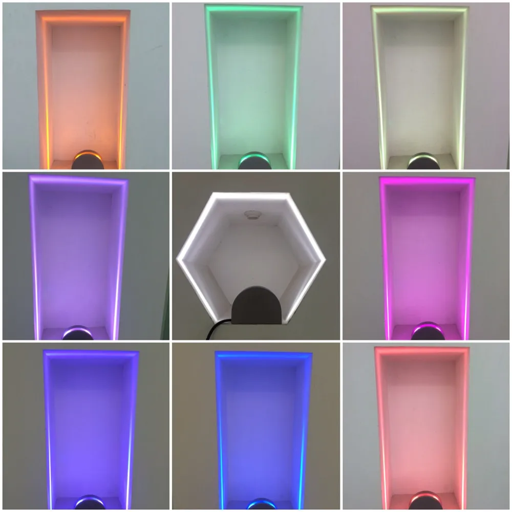 Лидер продаж, новинка, 12 Вт, DMX 512 RGB, разноцветная настенная декоративная настенная лампа для стен, светодиодная лампа для окна, коридора
