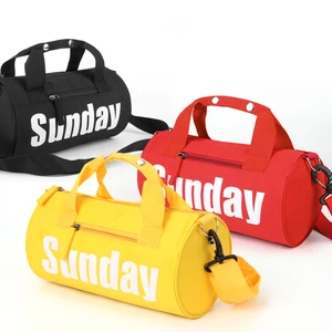 Outdoor Waterproof Polyester Zipper Portable Crossbody Travel Sport Gym Duffle Bag